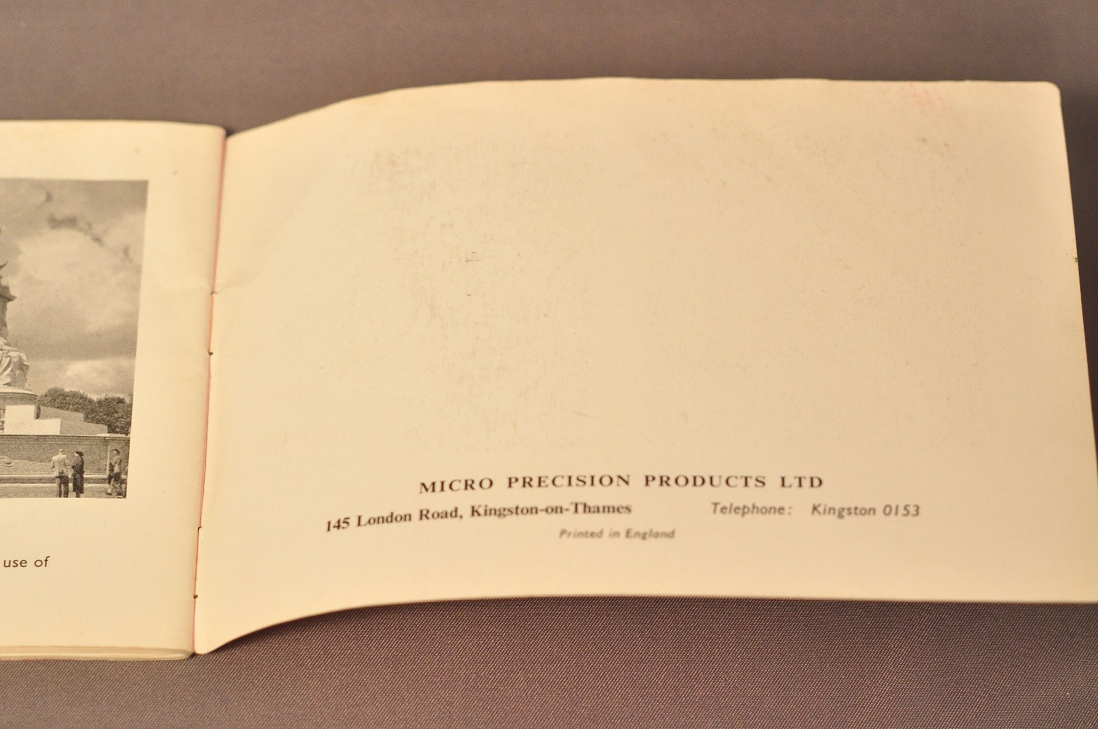 Microflex Owner's Manual, Original! c1959 RARE!