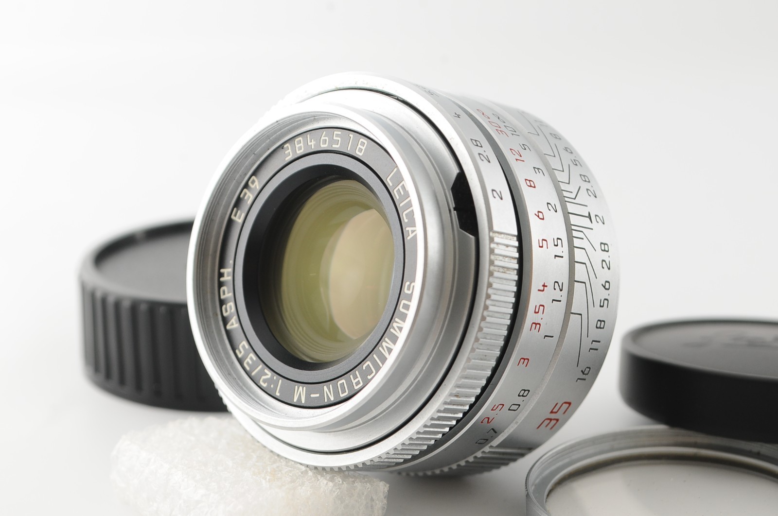 ■美品■Leica SUMMICRON-M 35mm F2 ASPH. E39 Leica Summicron-M 35mm/F2.0 E39 ASPH LHSA 1968-2003 Silver