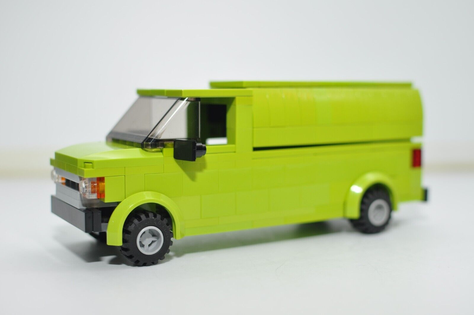 Custom Lime Work Van Model Built and Compatible with LEGO Bricks eBay
