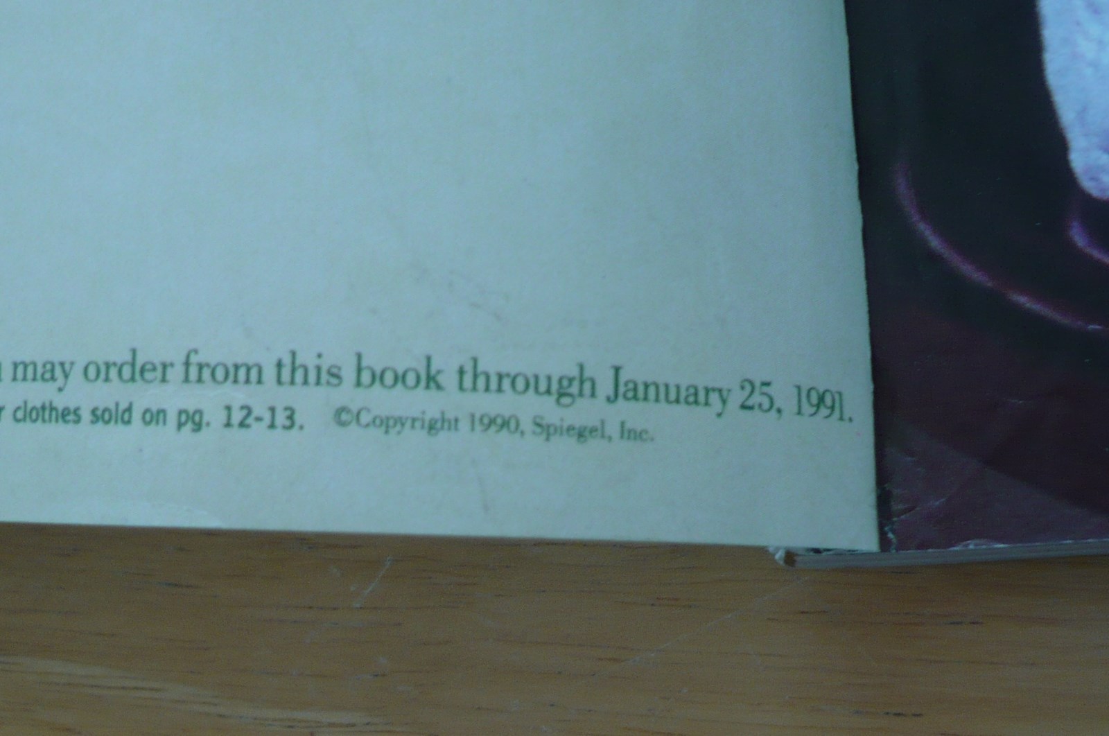 1991 SPIEGEL CATALOG FLIP BOOK HOLIDAY COLLECTION CHRISTMAS