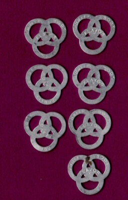Ballantine Beer Golf Ball Markers 7 Vintage