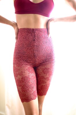 

Байкерские шорты Free People Intimates, эластичные трусики из кружева Bianca, розовые, XS, NWT, Pink ( brick pale ), Bianca lace biker