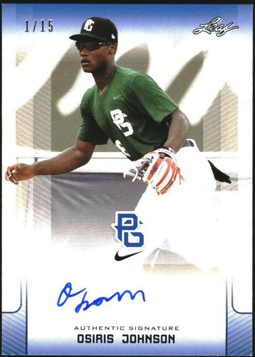 2017 Leaf Perfect Game National Showcase - Osiris Johnson #BA-OJ1