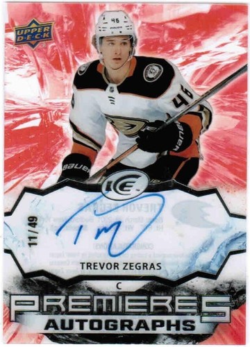 2021-22 Upper Deck Ice - Trevor Zegras #IPA-TZ