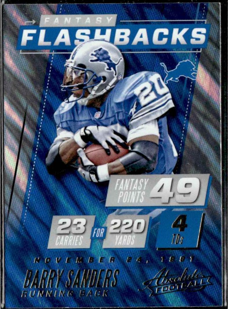 2017 Panini Absolute - Fantasy Flashbacks #6 Barry Sanders