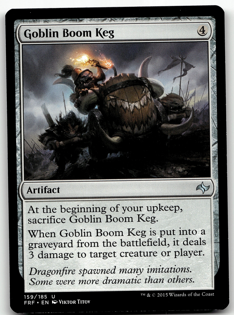 Goblin Boom Keg 2x FOIL FRF MTG Fate Reforged Uncommon MINT artifact Goblin Boom Keg 2x FOIL FRF MTG Fate Reforged Uncommon MINT artifact