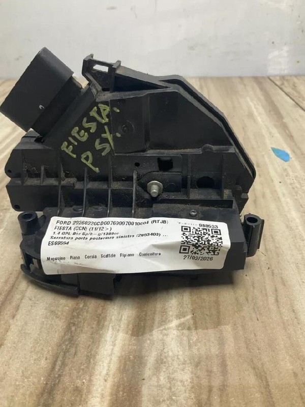 2053483 SERRATURA PORTA POSTERIORE SINISTRO FORD FIESTA (CCN) (11/12>) 1.4 2012
