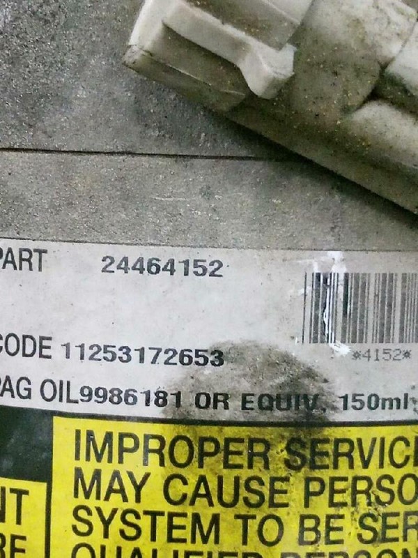 24464152 Compresseur Clim Pour Opel Zafira A Monospace (T98) 2.0 Dti 2000 248005