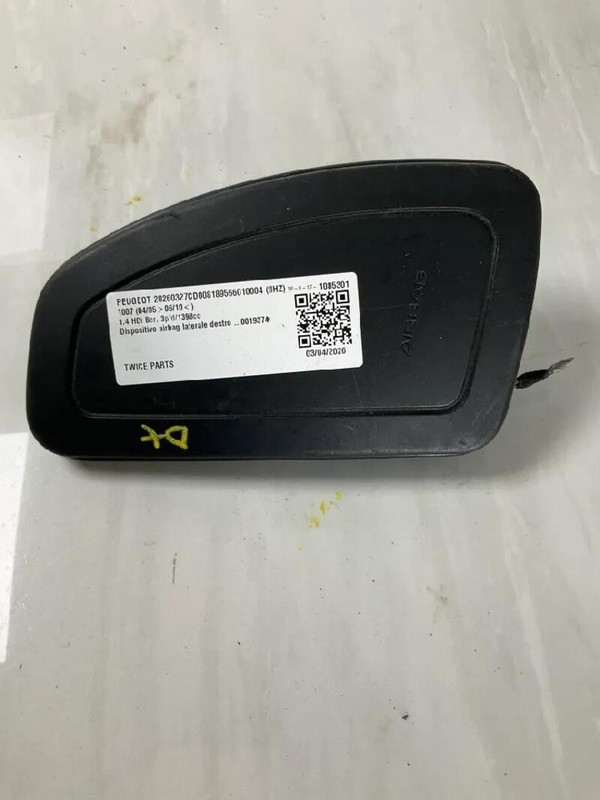 DISPOSITIVO AIRBAG LATERALE DESTRO PEUGEOT 1007 (04/05>06/10<) 1.4 HDI BER