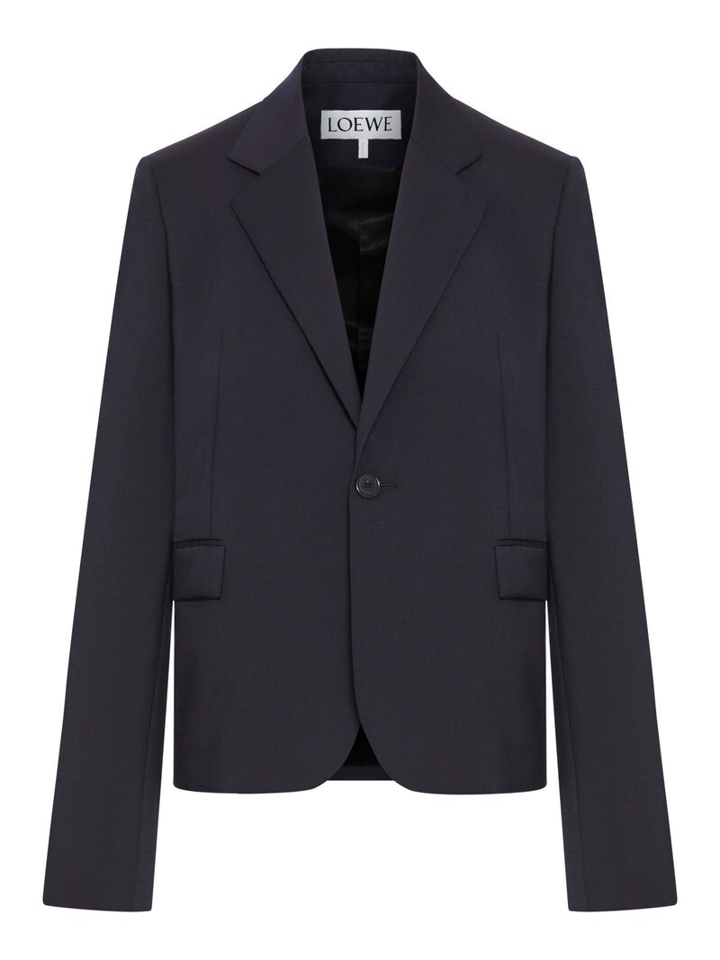 LOEWE $2500 Dark Navy Blue Wool Jacket New & Authentic | eBay