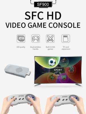 Game Console Retro Sf900 Video Wireless Games Stick Hd  2.4 5000