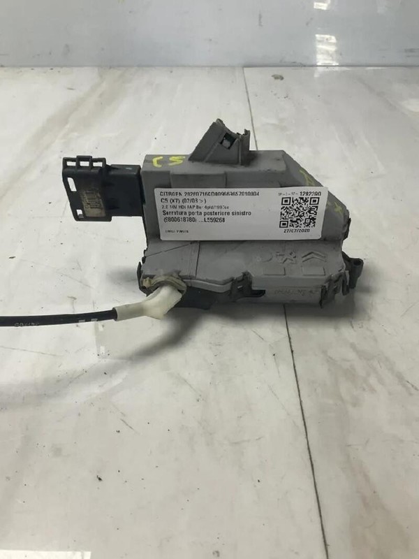 9800618780 SERRATURA PORTA POSTERIORE SINISTRO CITROEN C5 2.0 16V HDI FAP BER