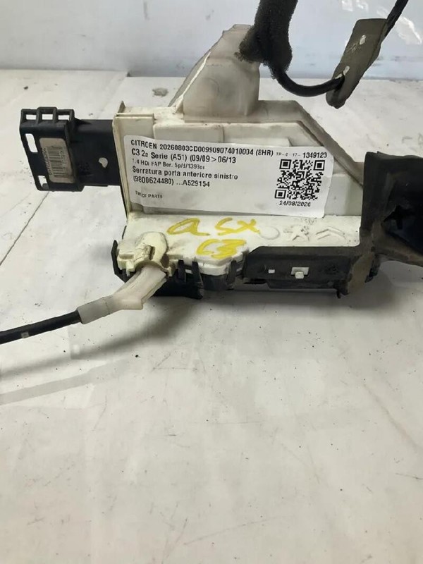 9800624480 SERRATURA PORTA ANTERIORE SINISTRO CITROEN C3 2A 1.4 HDI FAP BER