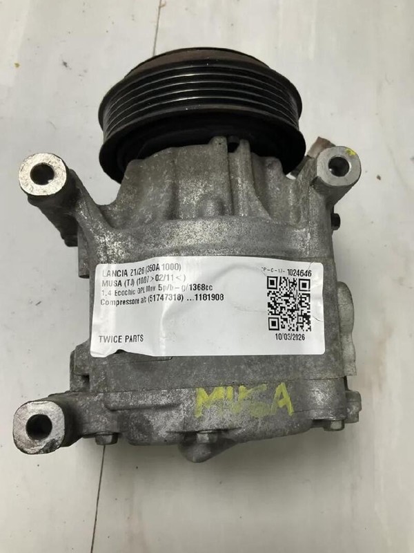 51747318 COMPRESSORE A/C LANCIA MUSA (TJ) (10/07>02/11<) 1.4 ECOCHIC GPL 2007