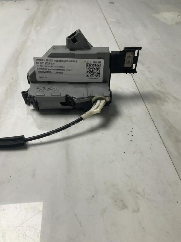 9800618680 SERRATURA PORTA POSTERIORE DESTRO CITROEN C5 (X7) 2.0 16V HDI FAP BER