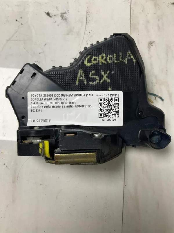 6904002152 SERRATURA PORTA ANTERIORE SINISTRO TOYOTA COROLLA (09/04>09/07<)