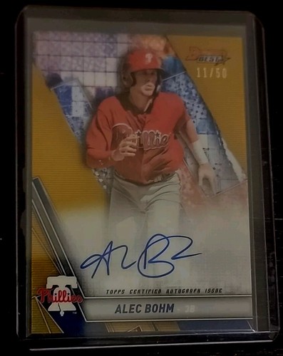 2019 Bowman Alec Bohm Auto Gold 10枚限定　SP Alec Bohm 2019 Bowman's Best Gold Auto 11/50 | eBay