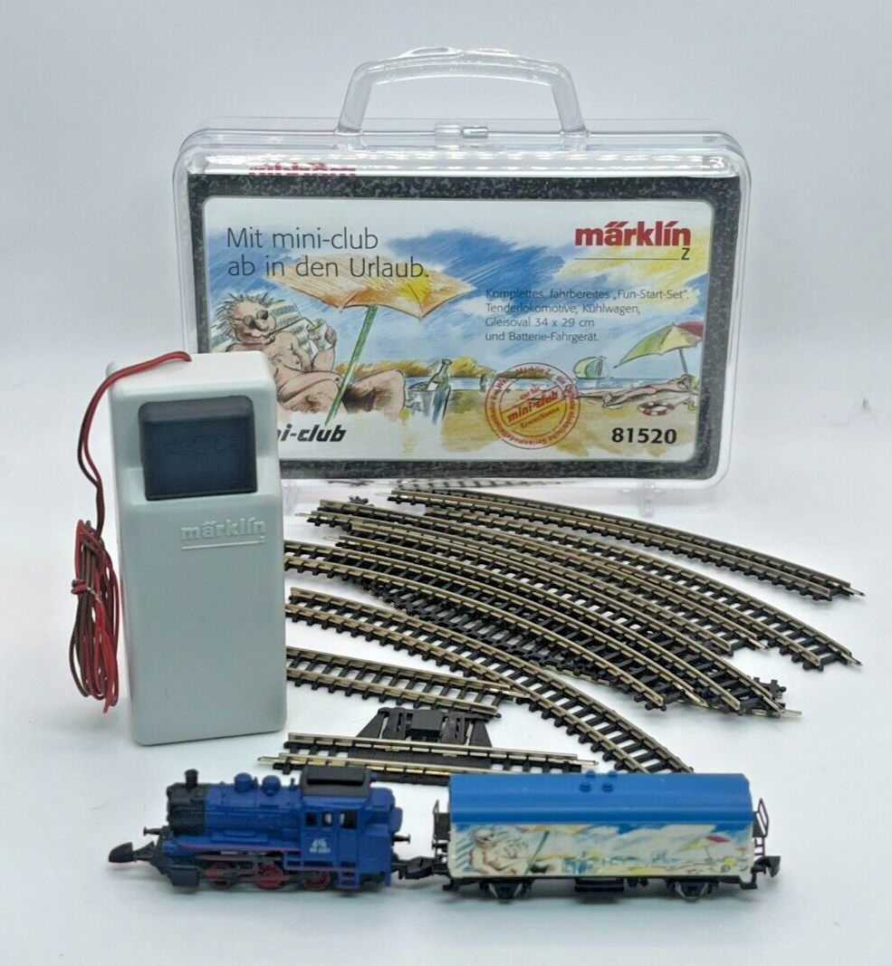 Z Scale Marklin 81520 BR89 Starter Set With Car Track And Z Scale Marklin 81520 BR89 Starter Set With Car Track And