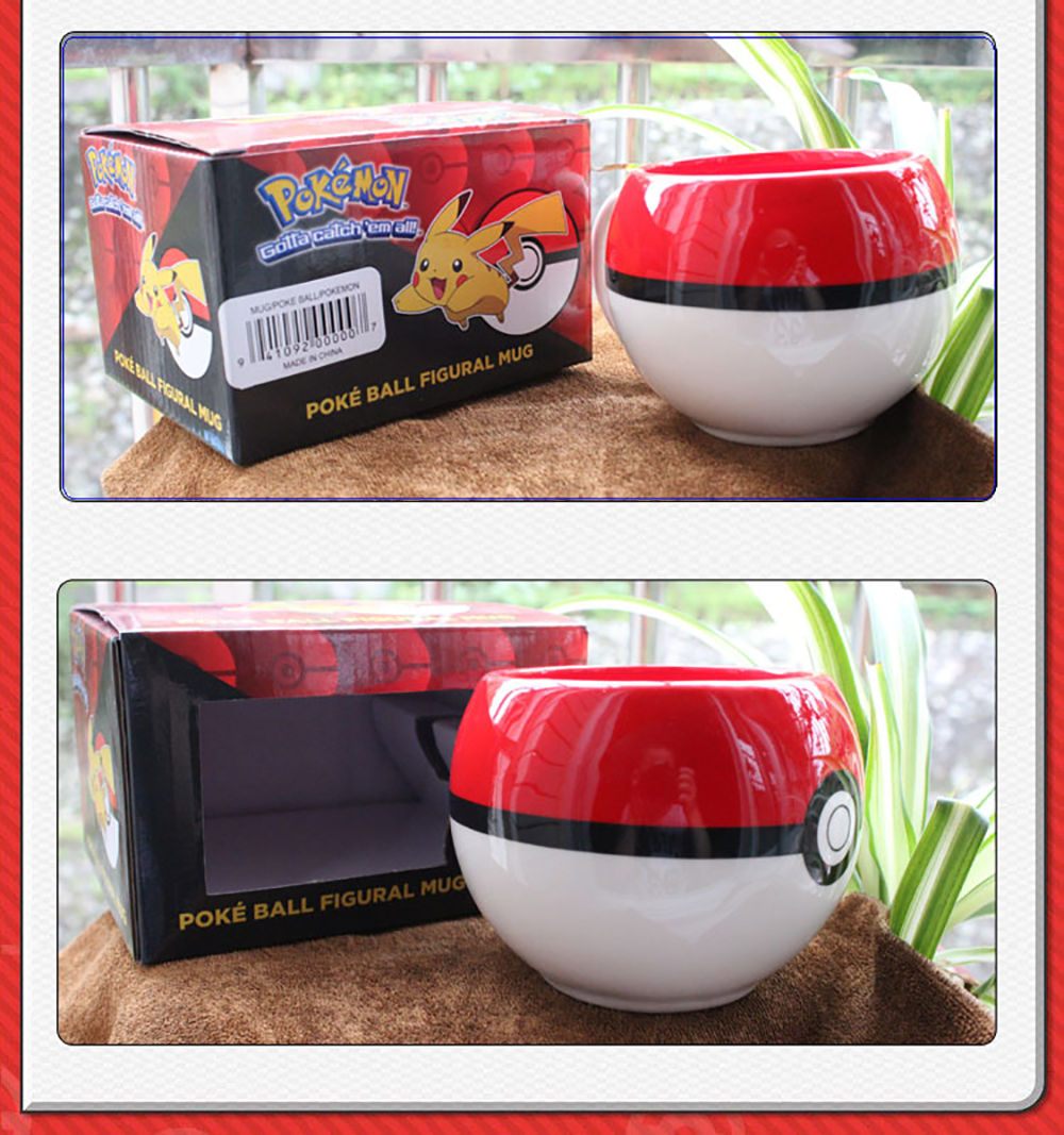 UK Anime Pokemon Monster Poke Ball Cosplay Ceramic Coffee Milk Mug