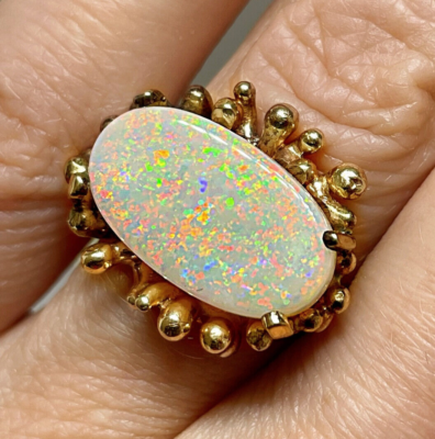 14k gold opal ring on sale vintage