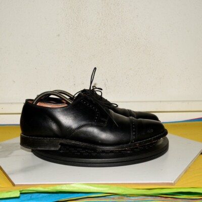 ALLEN EDMONDS Clifton Cap Toe Black Leather Men US 9 EEE Wide