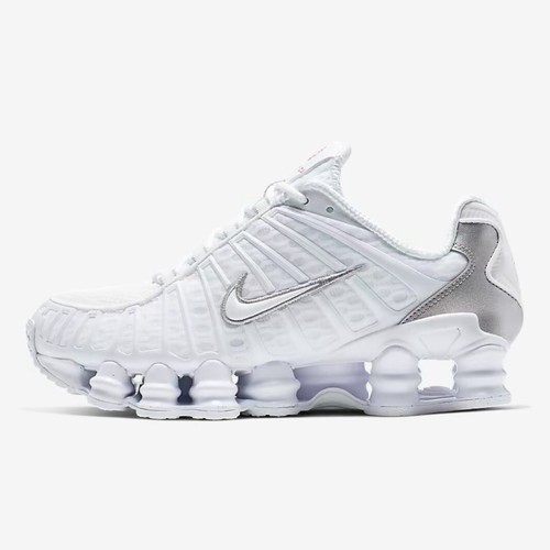 靴 NIKE SHOXX TL Nike Shox TL White Max Orange Shoes Sneakers (AR3566-100