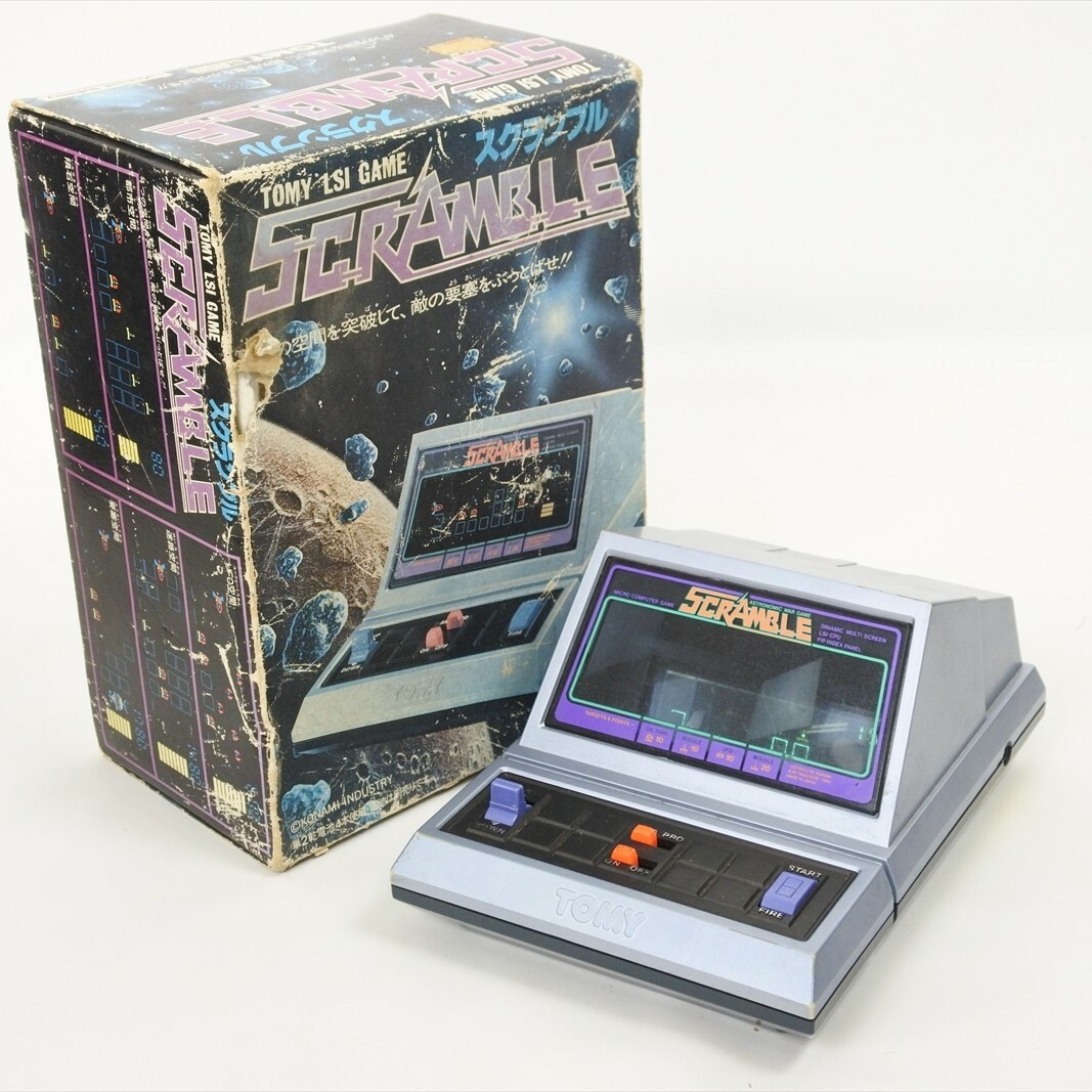 LSIゲーム TOMY SCRAMBLE LSI Game SCRAMBLE Boxed Handheld Console Game TOMY LSI