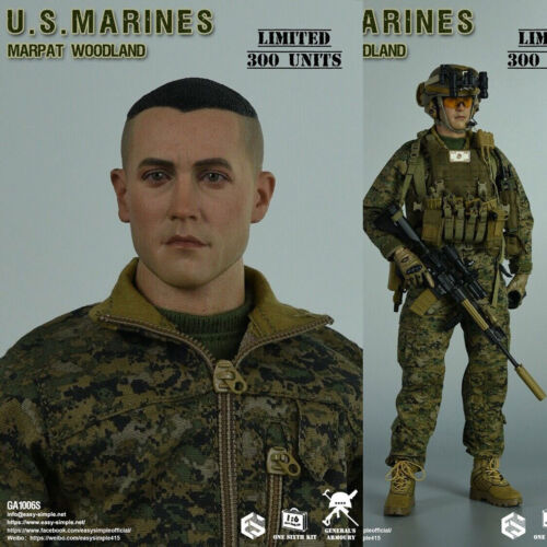 Easy&Simple GA1006S U.S. MARINES MARPAT WOODLAND 1/6 Action Easy&Simple GA1006S U.S. MARINES MARPAT WOODLAND 1/6 Action