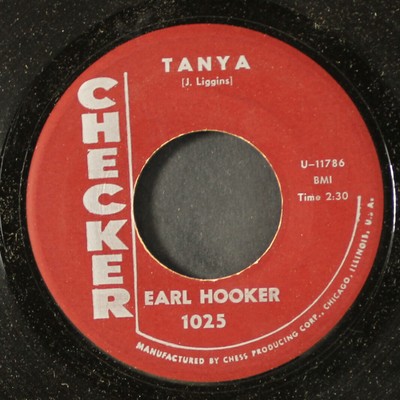 EARL HOOKER: tanya / put your shoes on willie CHECKER 7'' Single 45 RPM