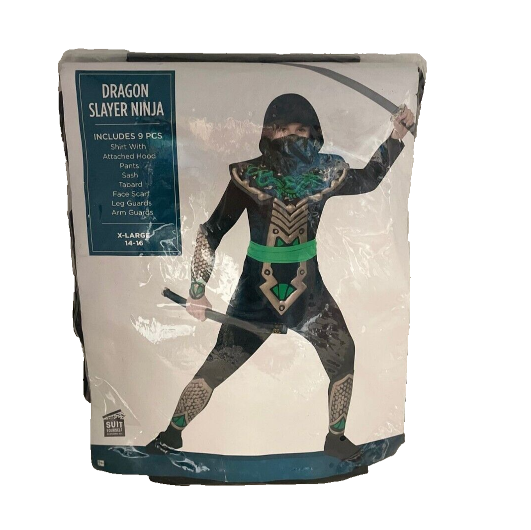 Dragon Slayer Ninja Costume Kids XL 14-16 (9pc set)