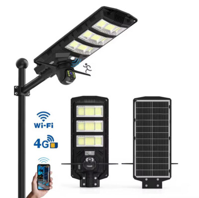 Outdoor Lighting Solar Road Light 300W Solar Integrated Street Light With Camera