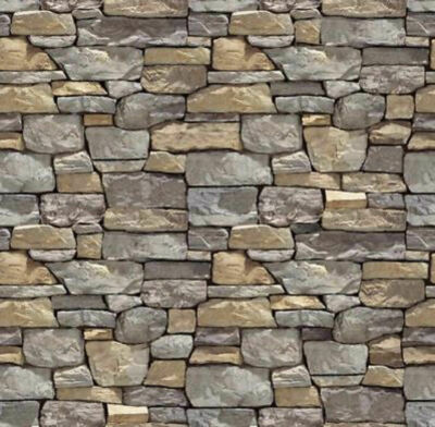 #  16 SHEETS BRICK stone wall PAPER 20x28cm O SCALE TEXTURED EMBOSSED 1/43- 1/48