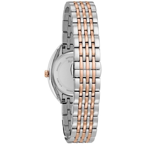 Pre-owned Bulova Women's 98r230 Quartz Two-tone Watch 28mm Msrp $595