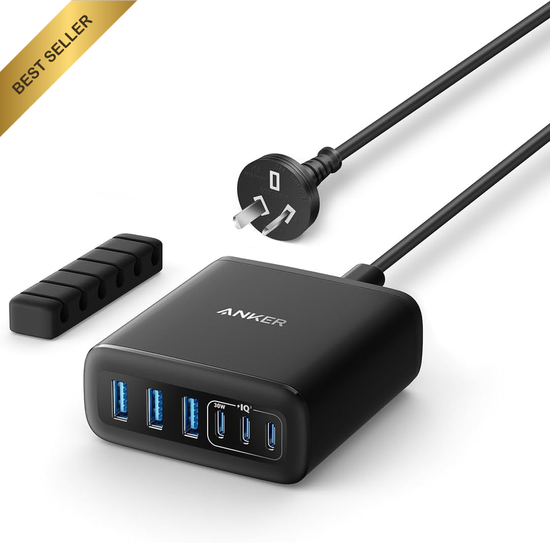 Desktop USB C Charger 112W 6 Port Fast Charging Station for Devices