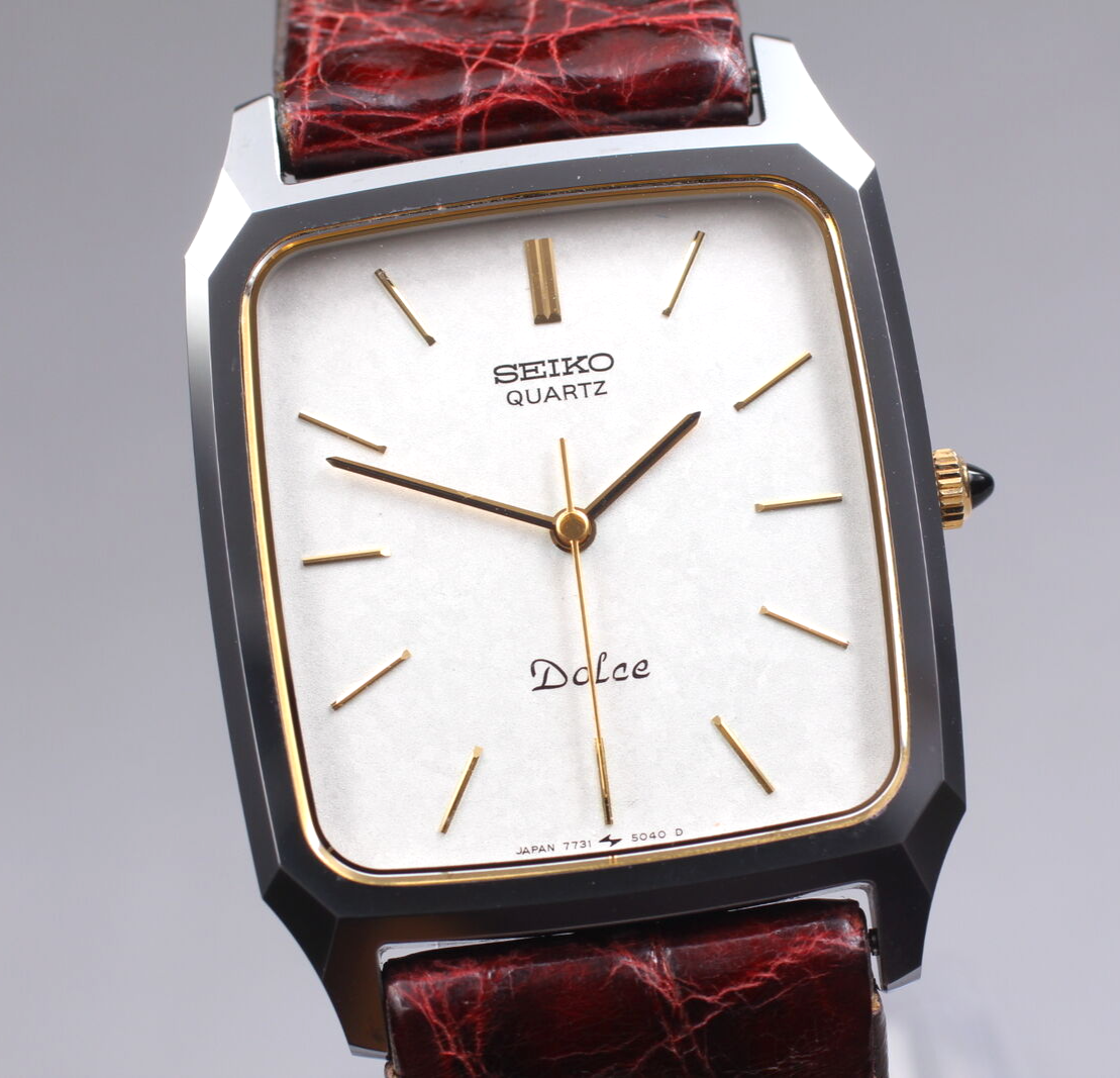 SEIKO　セイコー 腕時計　Dolce　ドルチェ 7731-5040 Vintage 1985 [N MINT] New Batt. SEIKO Dolce 7731-5040 Dial