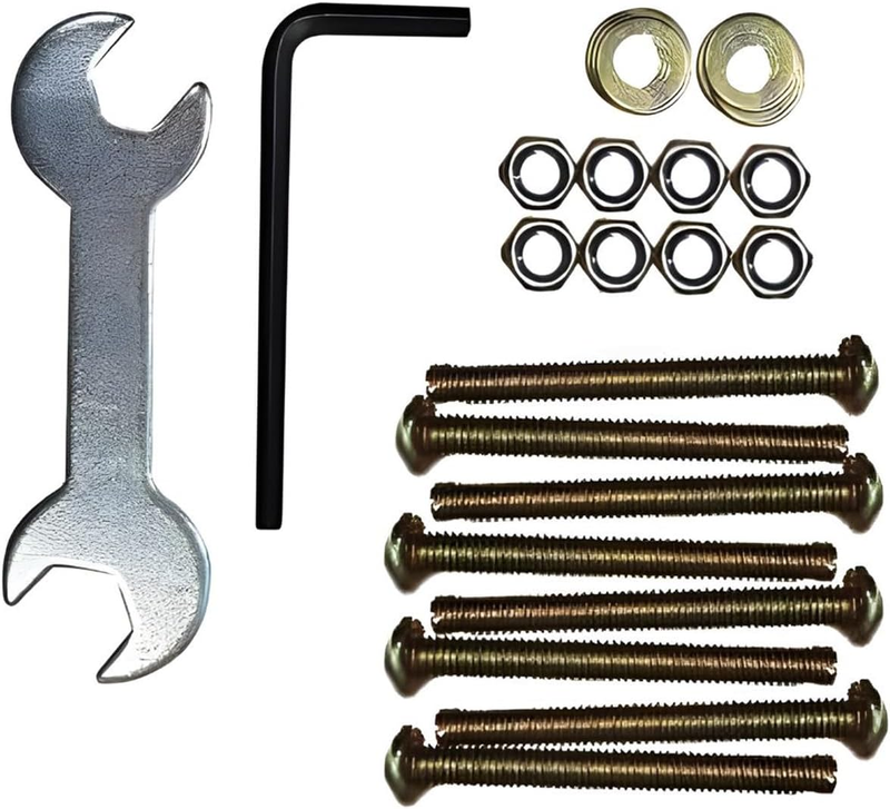 Hardware Set - Heavy Duty Hardware For Bed Frame To Attach H