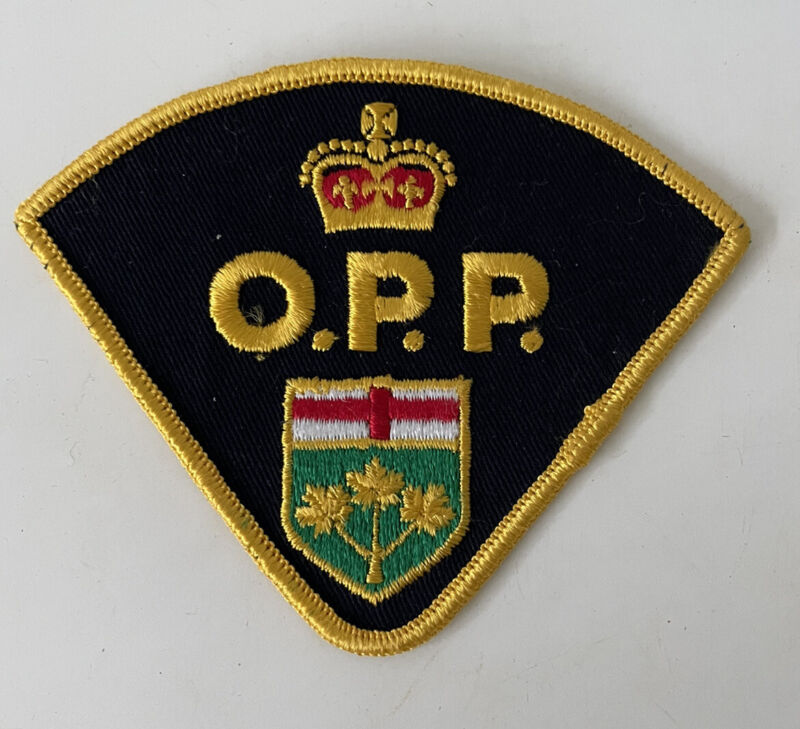 Vintage CANADIAN OPP Police Patch - ONTARIO PROVINCIAL POLICE