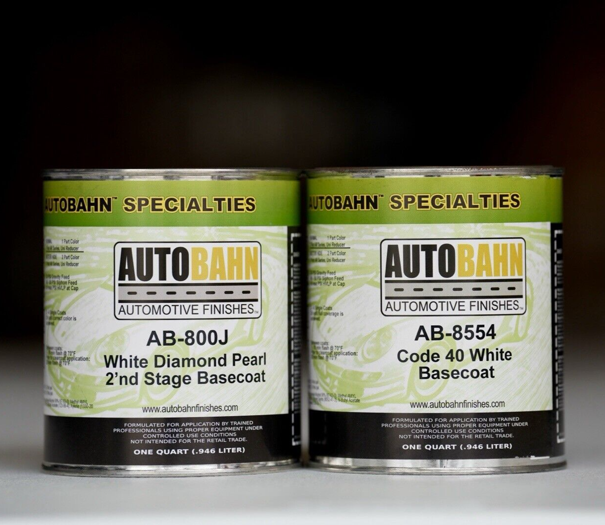 GM 800J White Pearl 3 Stage Basecoat QUART Kit! Base + Pearl Automotive Paint