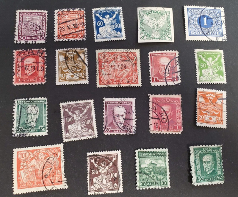 Czechoslovakia , small lot of very old stamps