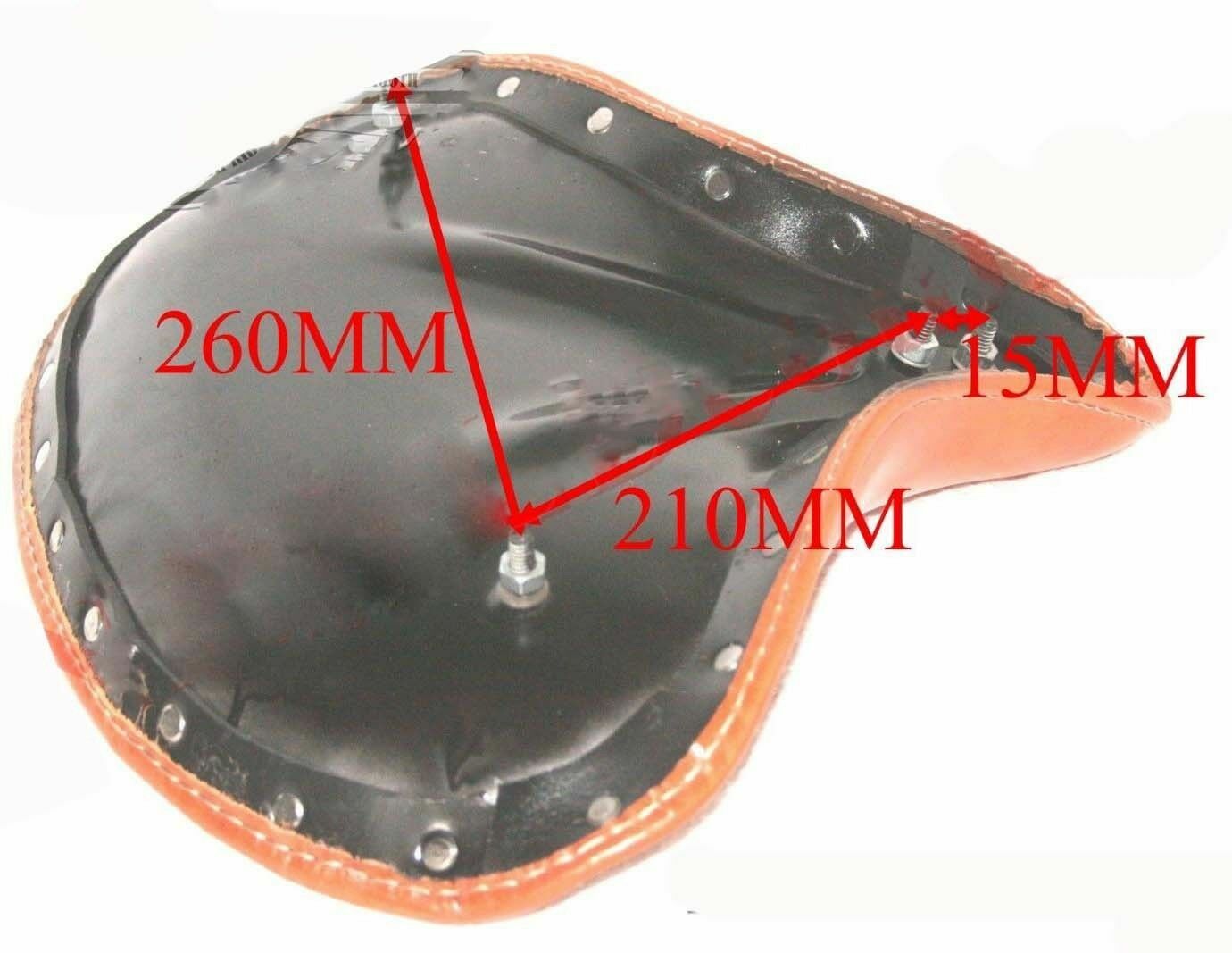 Fits Royal Enfield Classic 350 500 Front Driver Seat Bottom Leather Covered 