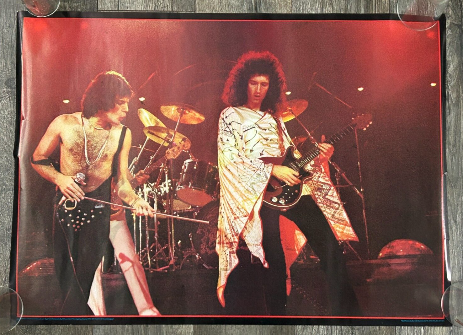 QUEEN Vintage Poster Concert Freddie Mercury Brian May 1978
