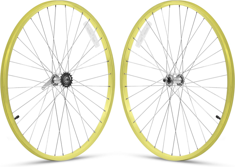 Beach Cruiser Bicycle Wheelset, Front and Rear