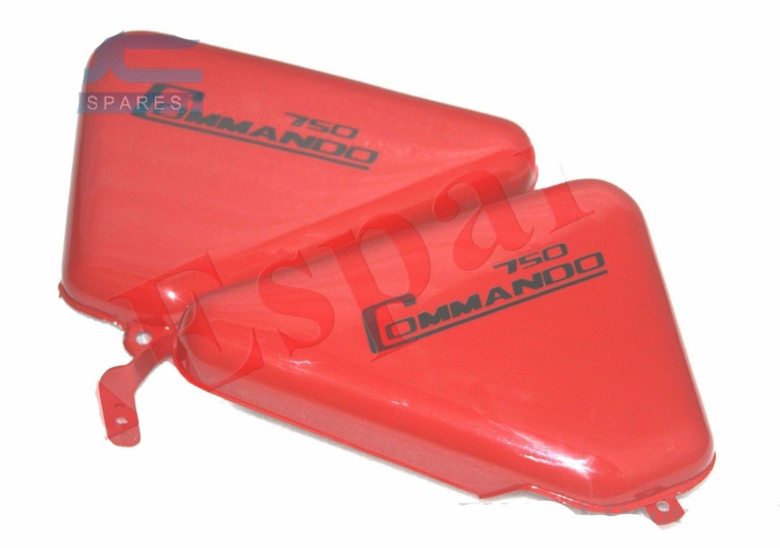 For Norton Commando 750 Tool Box Oil Tank Side Panel Steel Red Painted 