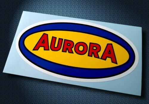 AURORA  Model Kits • Vintage Style Sticker • HO Slot Car • Pit Box Decal