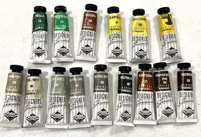 Daler Rowney Designer Gouache Paint 15 ml - Series A & B Lot of 15