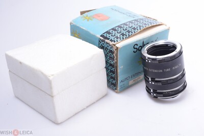   MINOLTA MD BAYONET MACRO M SOLIGOR ADAPTER AUTO EXTENSION TUBE SET