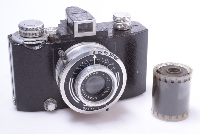 ✅ SEM KIM I 35MM FILM CAMERA ‘1947’ NICE & WORKS* CROSS ANASTIGMAT 45MM 2.9 LENS