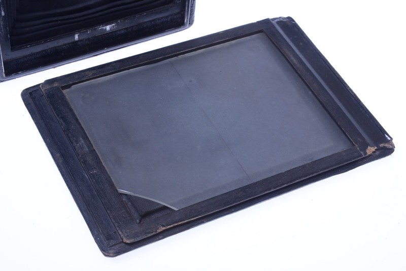 ✓ IHAGEE PATENT DUPLEX 720 METAL 9X12CM PLATE CAMERA TRIPLEX