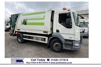 2017 DAF TRUCKS LF 230 AUTO 4X2 16TON NTM BODY REFUSE C/W BIN LIFT (EURO 6). ---