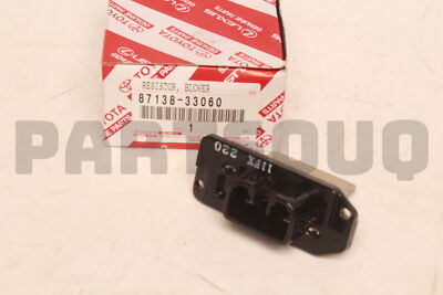 8713833060 Genuine Toyota RESISTOR, BLOWER 87138-33060 | eBay